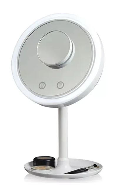 ESPEJO 360° MAQUILLAJE LED Y VENTILADOR
