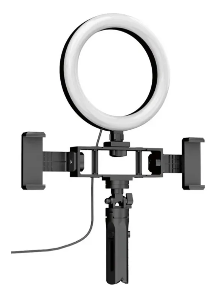 ARO DE LUZ LED TRÍPODE MULTI POSICIÓN