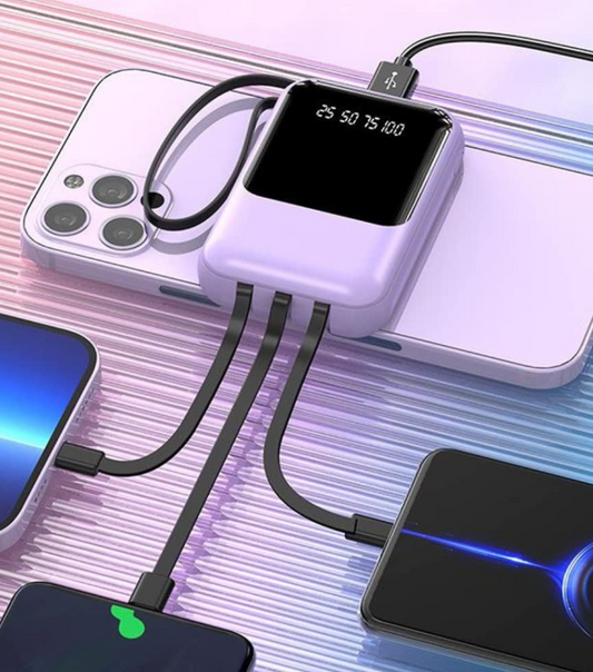 POWER BANK PORTÁTIL 10000 mAh + CABLES